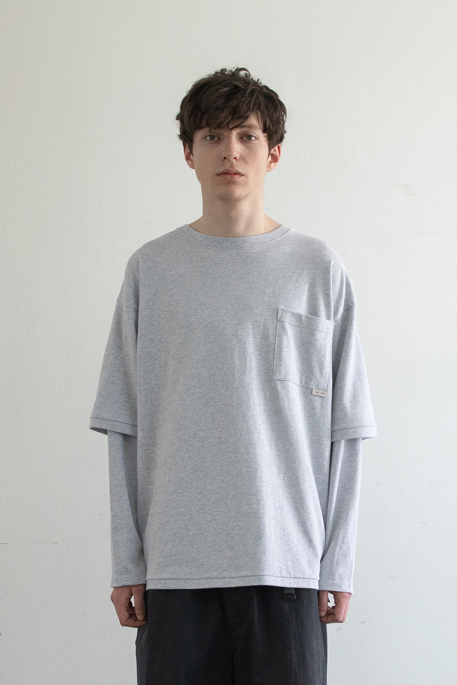 Sk8er Layered T (Heather Gray)