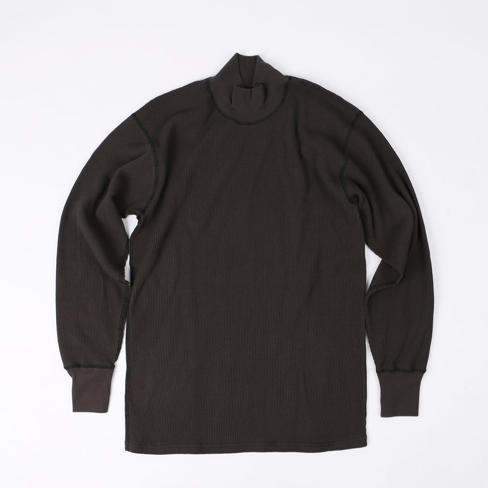 [Power Wear]Long Sleeve T-Shirt&quot;HIGH NECKED THERMAL&quot;(Black)