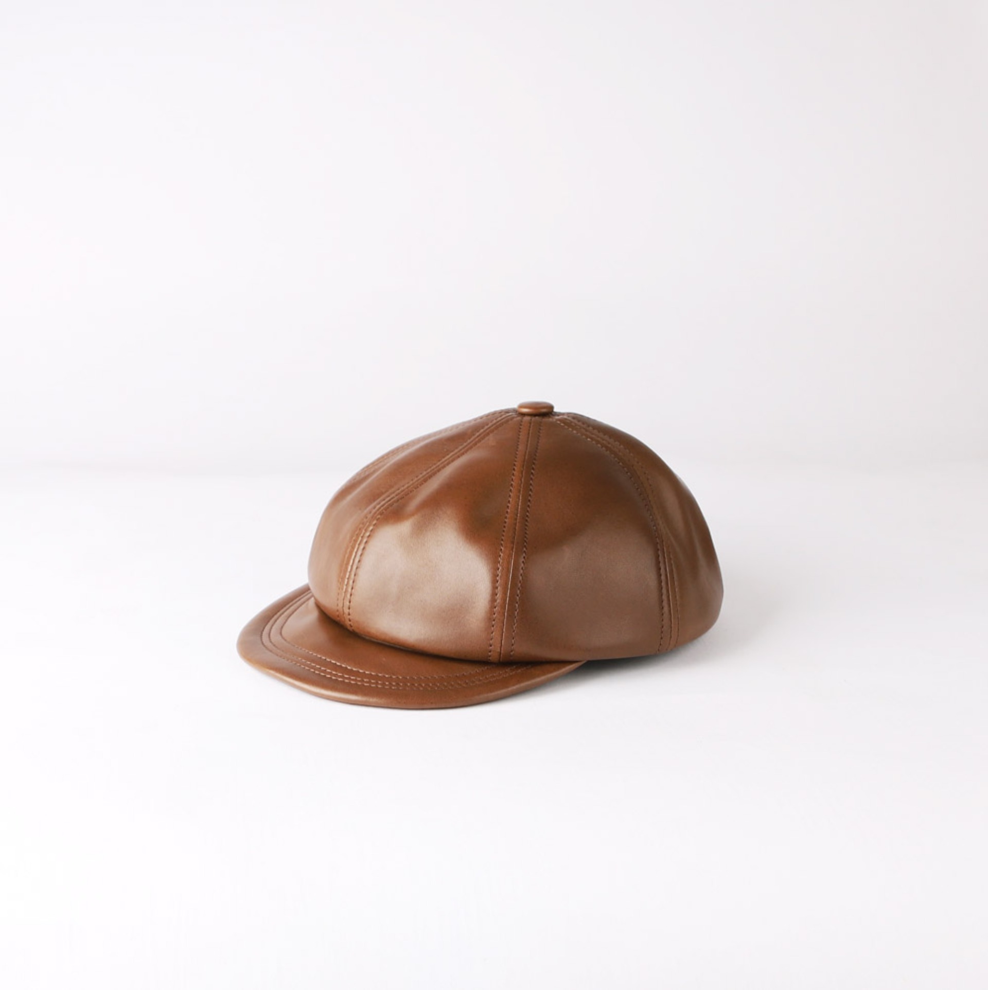 Leather CasquetteLITTLE FEAT CASQUETTE Oiled Horsehide(B-Umber)