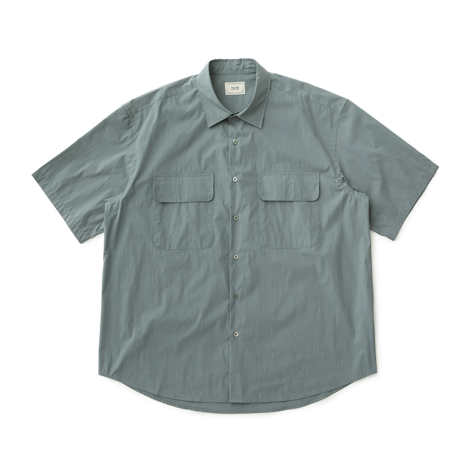A/O 21SS Volume Short-sleeve Shirt ( USA COTTON ) (Slate Blue)
