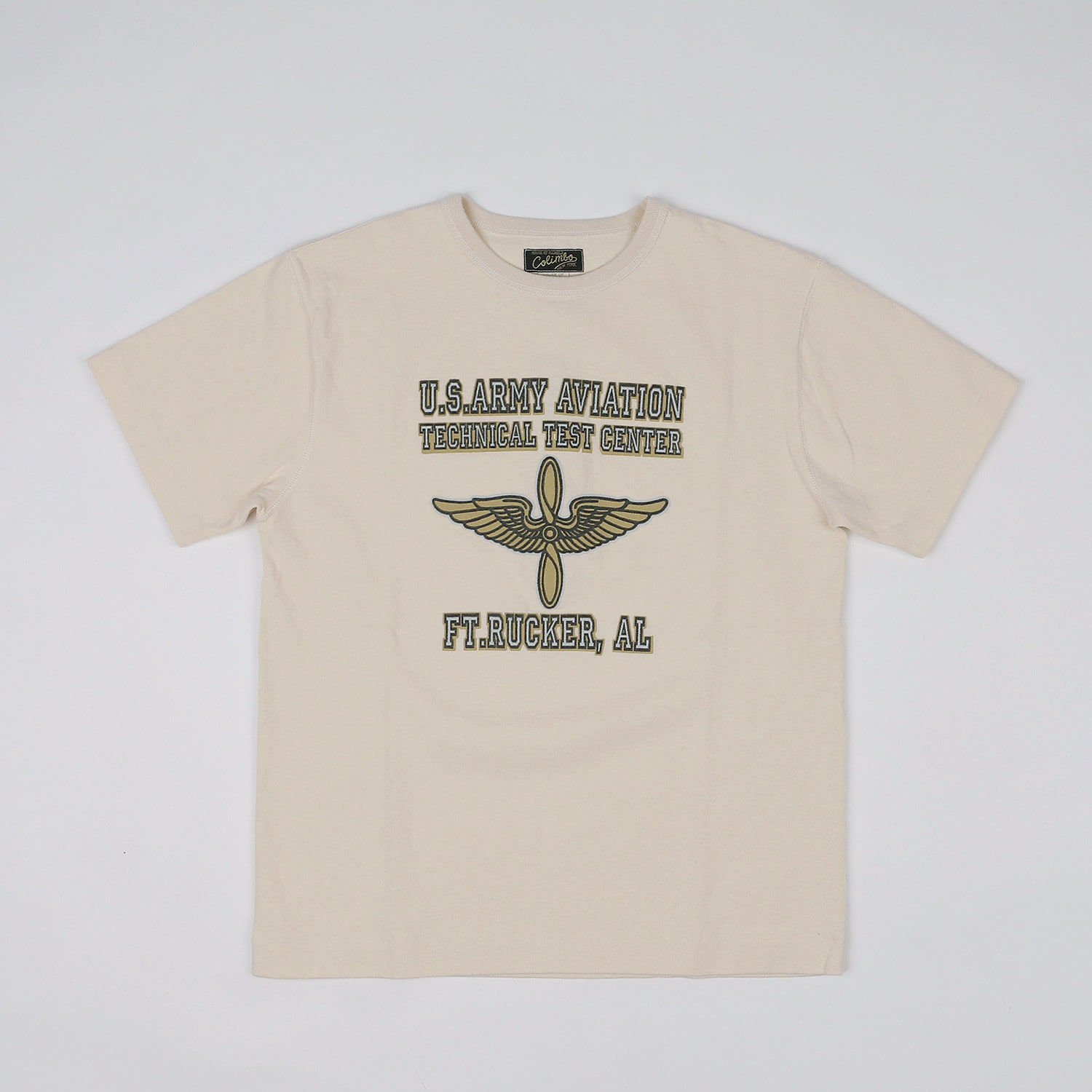 Heavy Weight Jersey3 Needle T-Shirt&quot;U.S. ARMY AVIATION&quot;(Ecru)