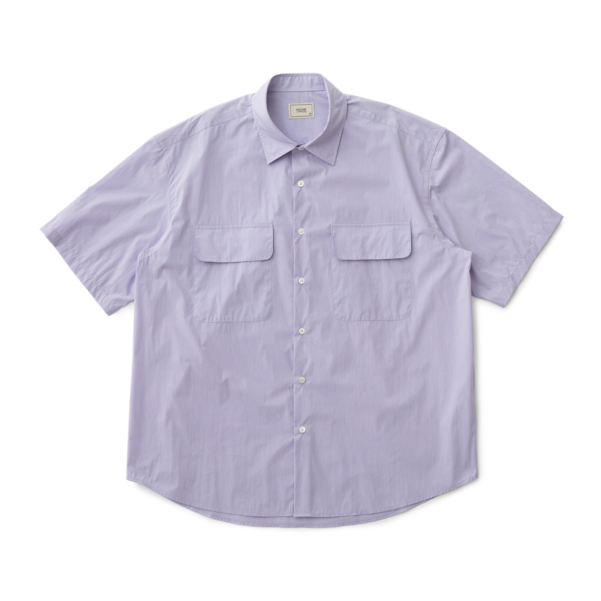 A/O  21SS Volume Short-sleeve Shirt ( USA COTTON ) (Periwinkle)