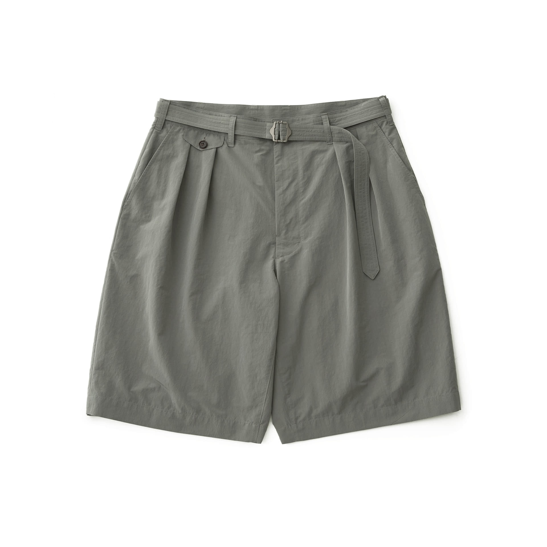 A/O 21SS Hemingway Belted Shorts (Cement Gray)