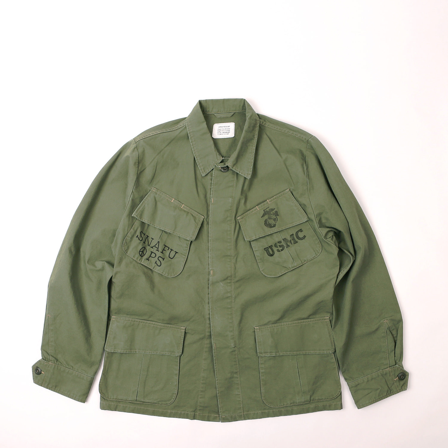 Military Jacket SOUTHERNMOST BUSH JACKET &quot;3rd MARINE DIV. VIETNAM&quot;(OD Green)