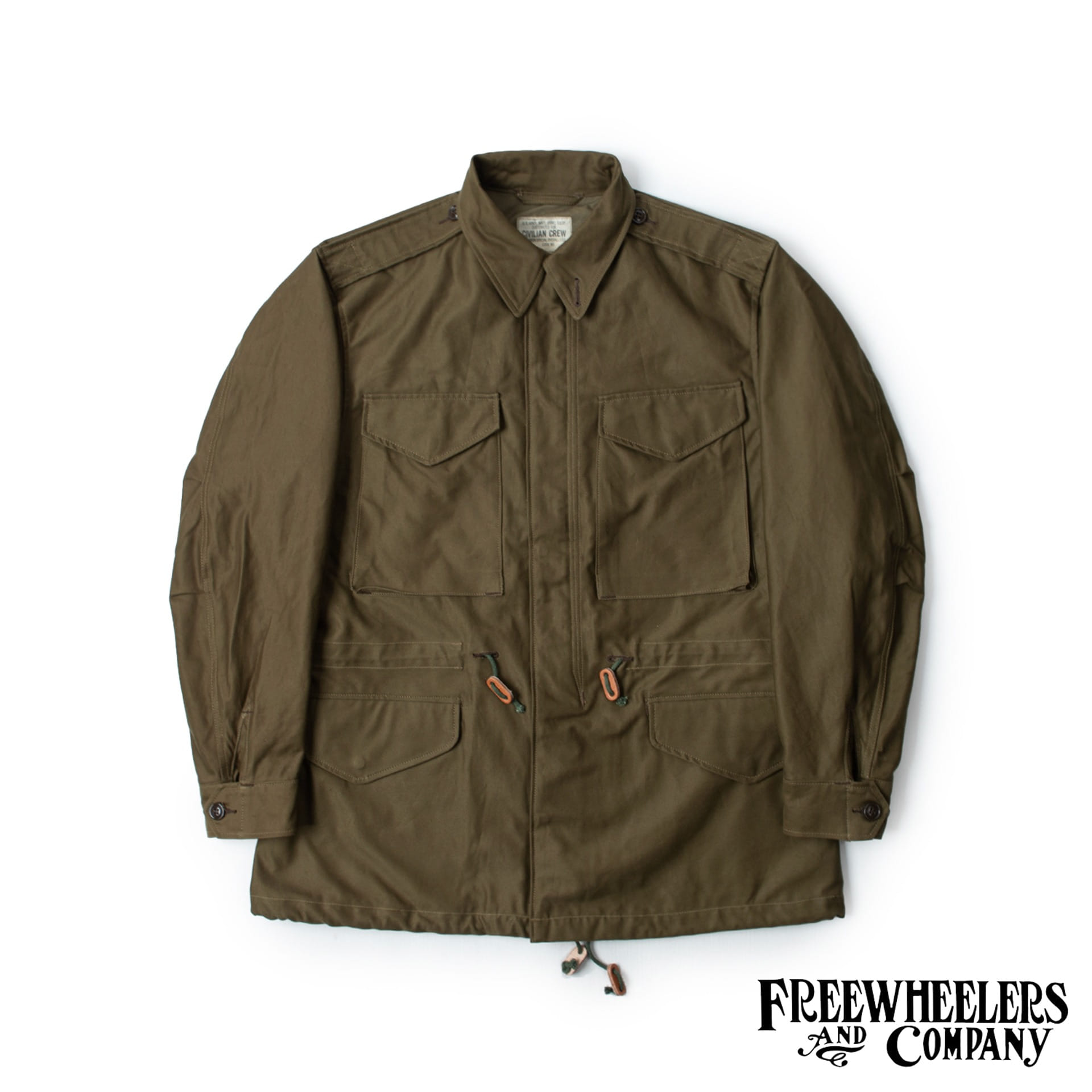  [UNION SPECIAL OVERALLS]  CIVILIAN MILITARY  “M-1951” FIELD JACKET  (Olive) 