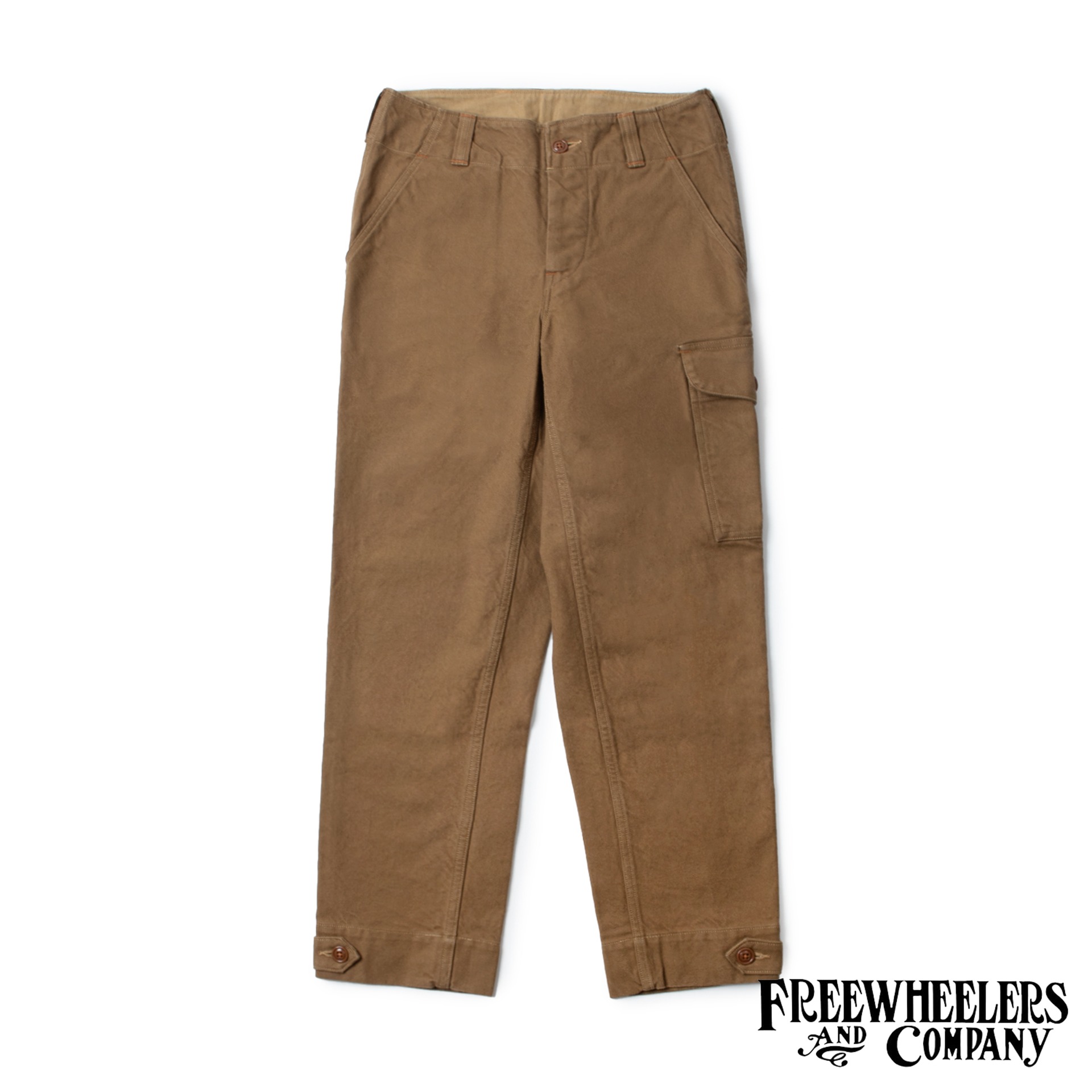 [UNION SPECIAL OVERALLS]  Military Trouser  AVIATORS TROUSERS  (Dark Beige)  (5/3 Open)