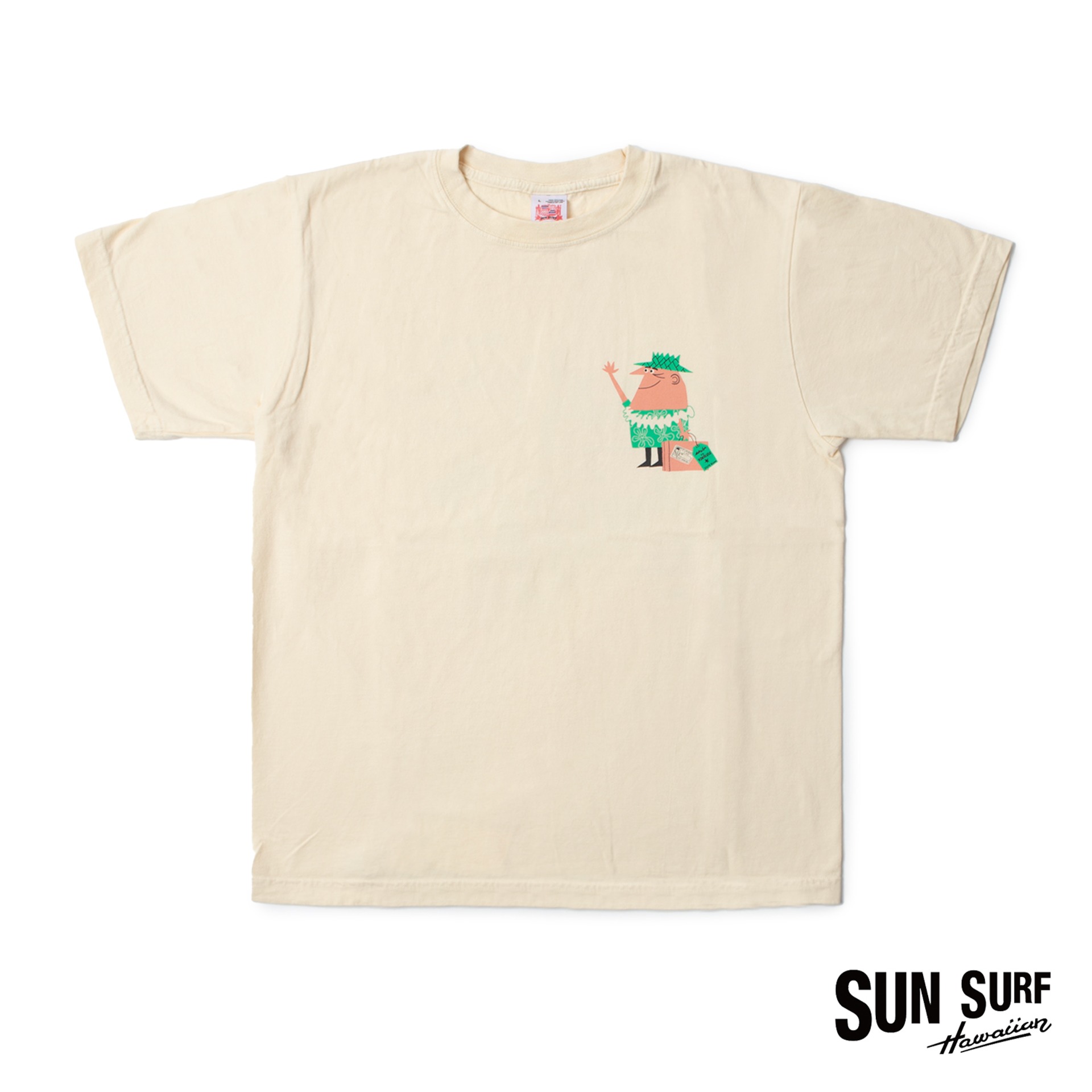S/S T-SHIRT  &quot;SAILING TO PARADISE&quot;  BY RYOHEI YANAGIHARA with MOOKIE (Yellow)