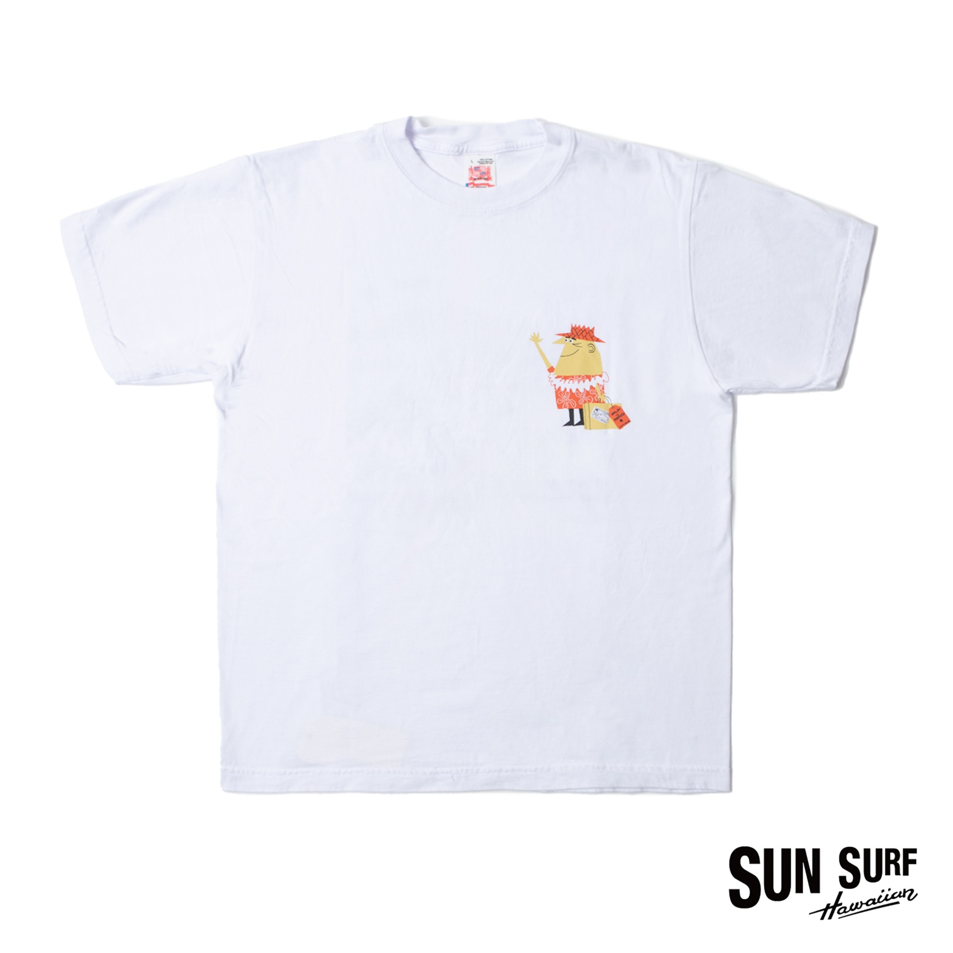 S/S T-SHIRT  &quot;SAILING TO PARADISE&quot;  BY RYOHEI YANAGIHARA with MOOKIE (White)