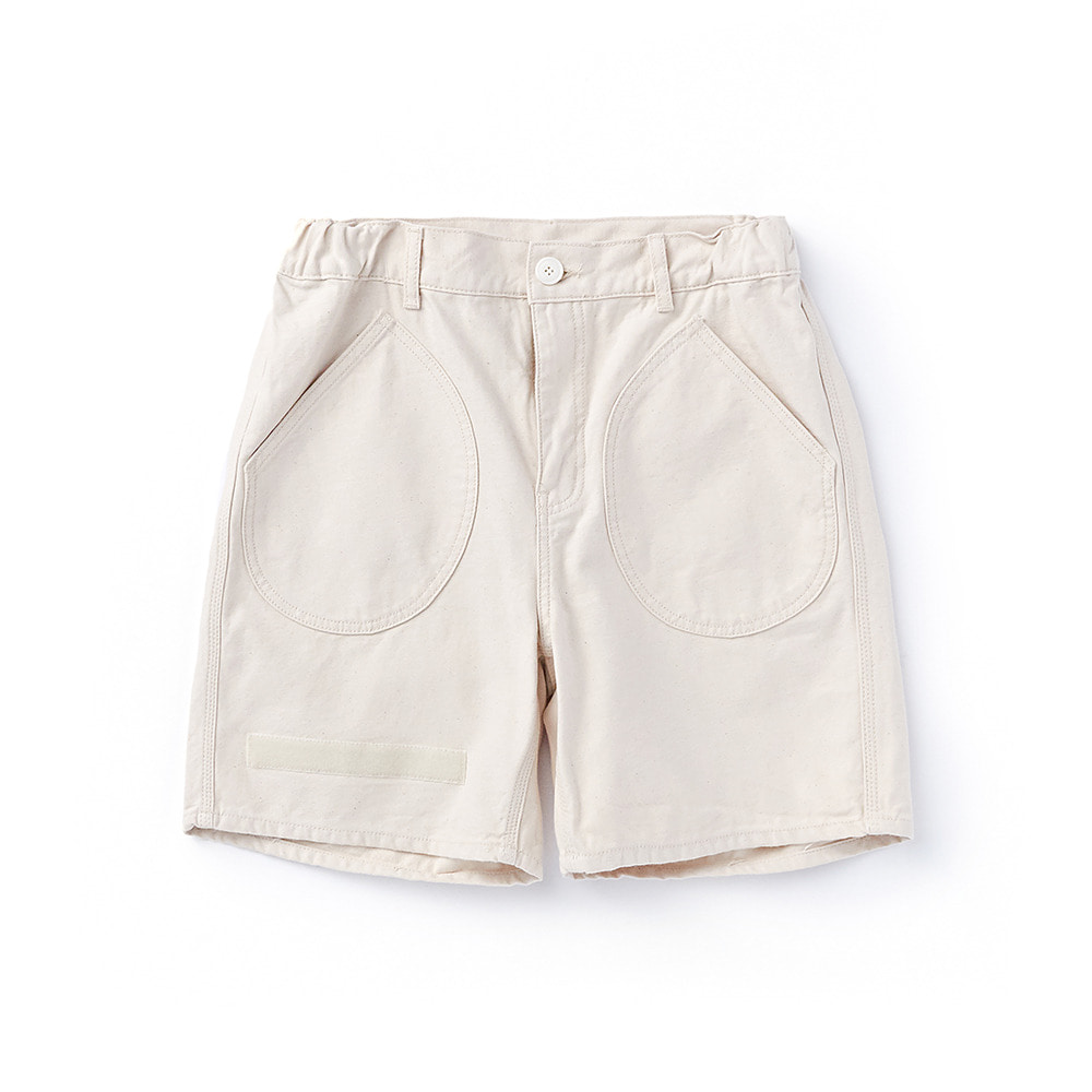 CWSP-002 Deck Pockets Short Pants Ecru