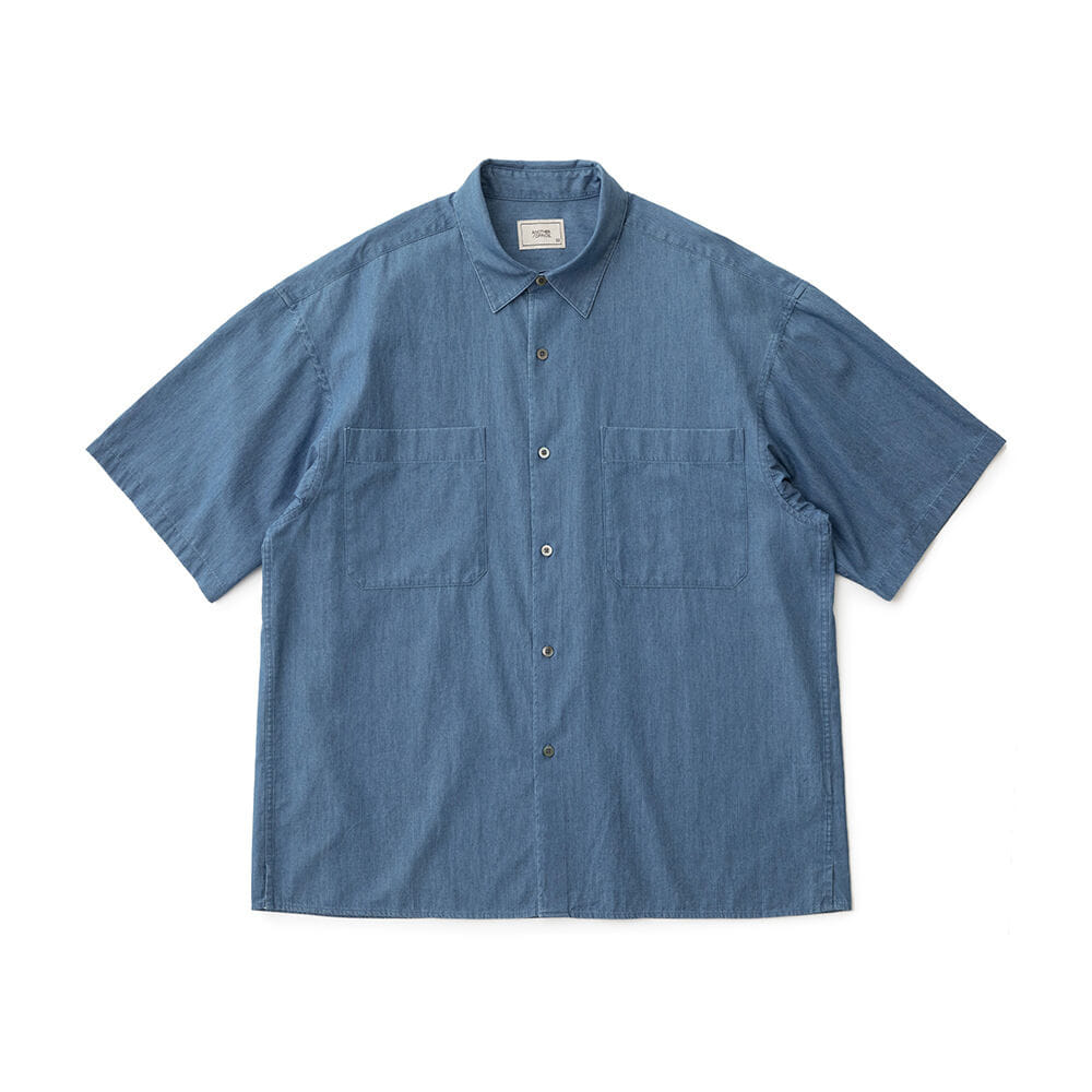 A/O  21SS Writer Denim Shirt (Mid Blue)
