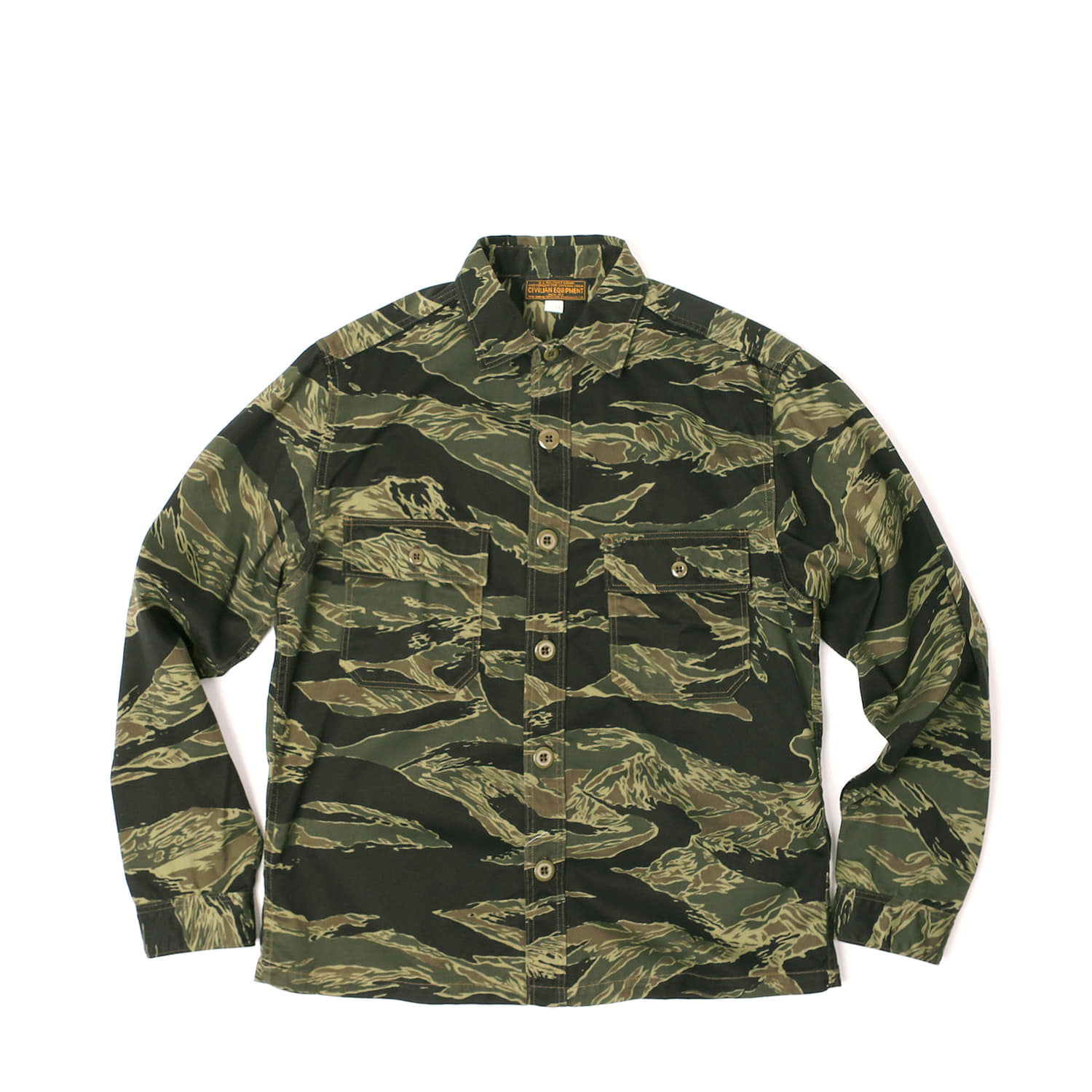 [UNION SPECIAL OVERALLS]Civilian Military ShirtMILITARY UTILITY SHIRT(Tiger Camo)