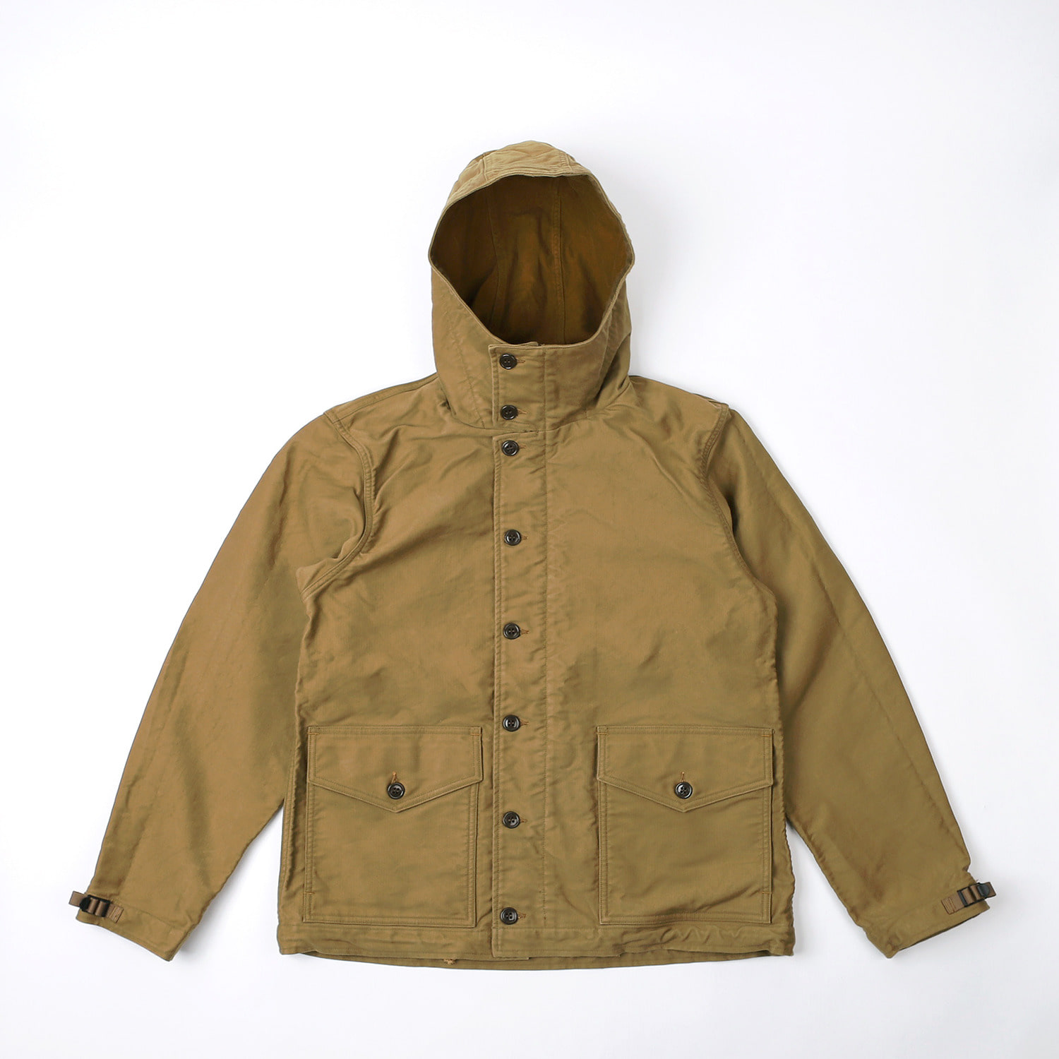 [UNION SPECIAL OVERALLS]Civilian Military jacket DECK WORKER PARKA(Khaki Beige)