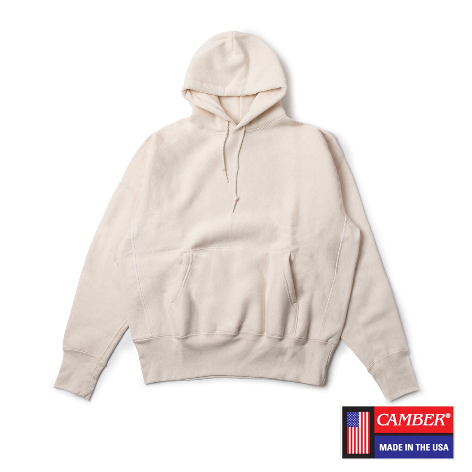 CROSS KNIT PULLOVER HOODIE PARKA (Natural)