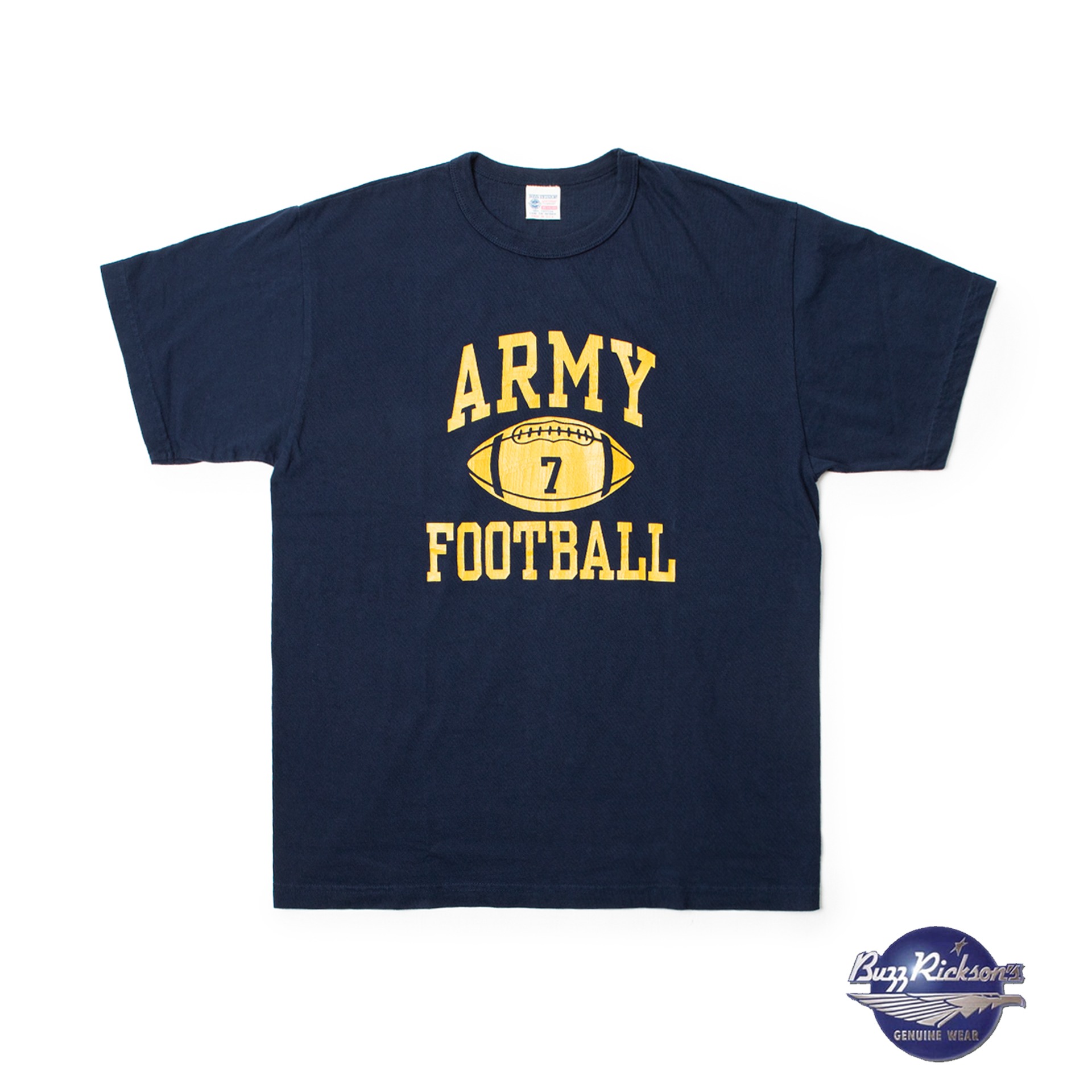 LOOPWHEEL S/S MILITARY TEE &quot;ARMY FOOTBALL&quot; (Navy)