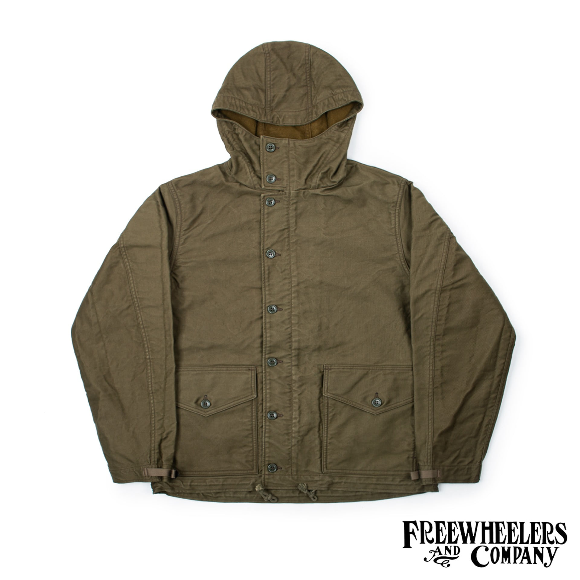 [UNION SPECIAL OVERALLS] Civilian Military jacket  DECK WORKER PARKA (Olive)