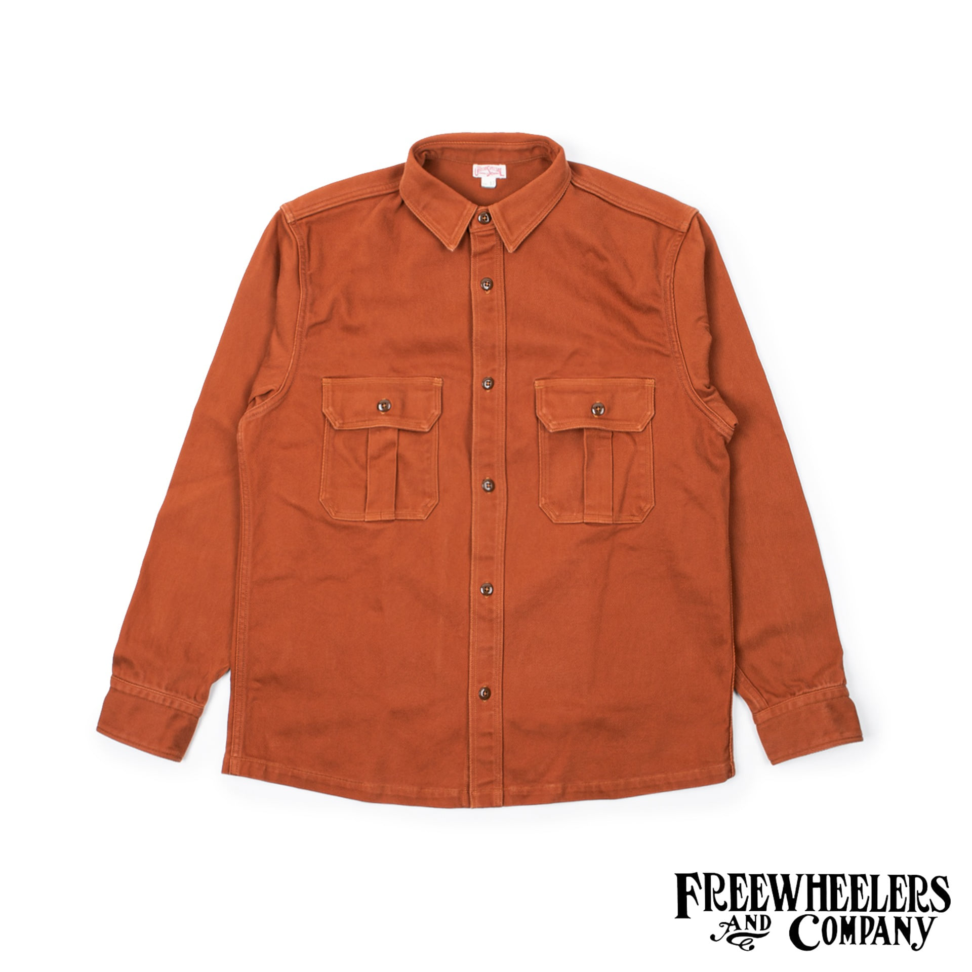 [Union Special Overalls]LONG SLEEVE WORK SHIRTS&quot;FUELER&quot;(Adobe Orange)