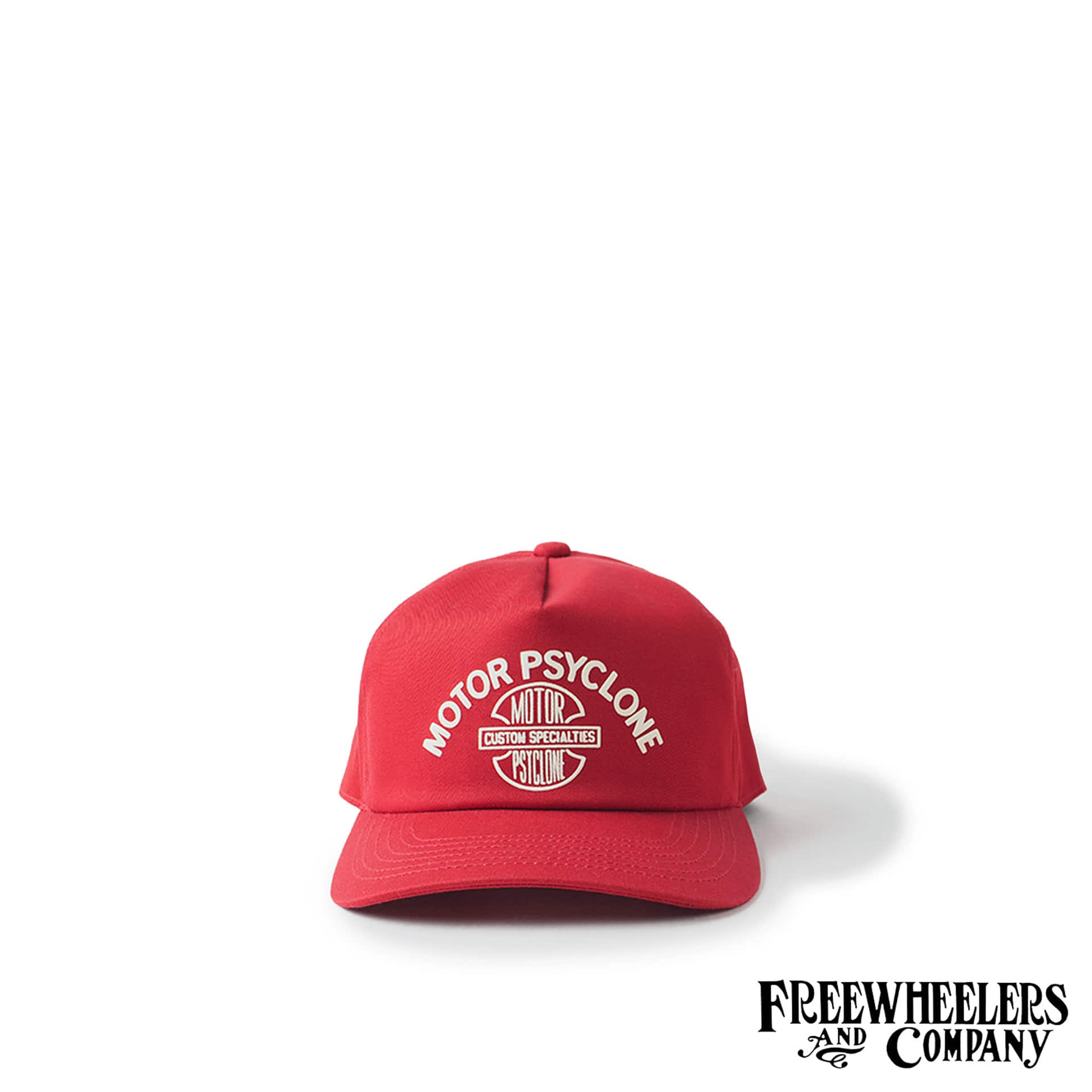 [MOTOR PSYCLONE]x[POWER WEAR] 1960s~ STYLE SNAPBACK TRUCKER CAP “MOTOR PSYCLONE AXE LOGO CAP”(Red)