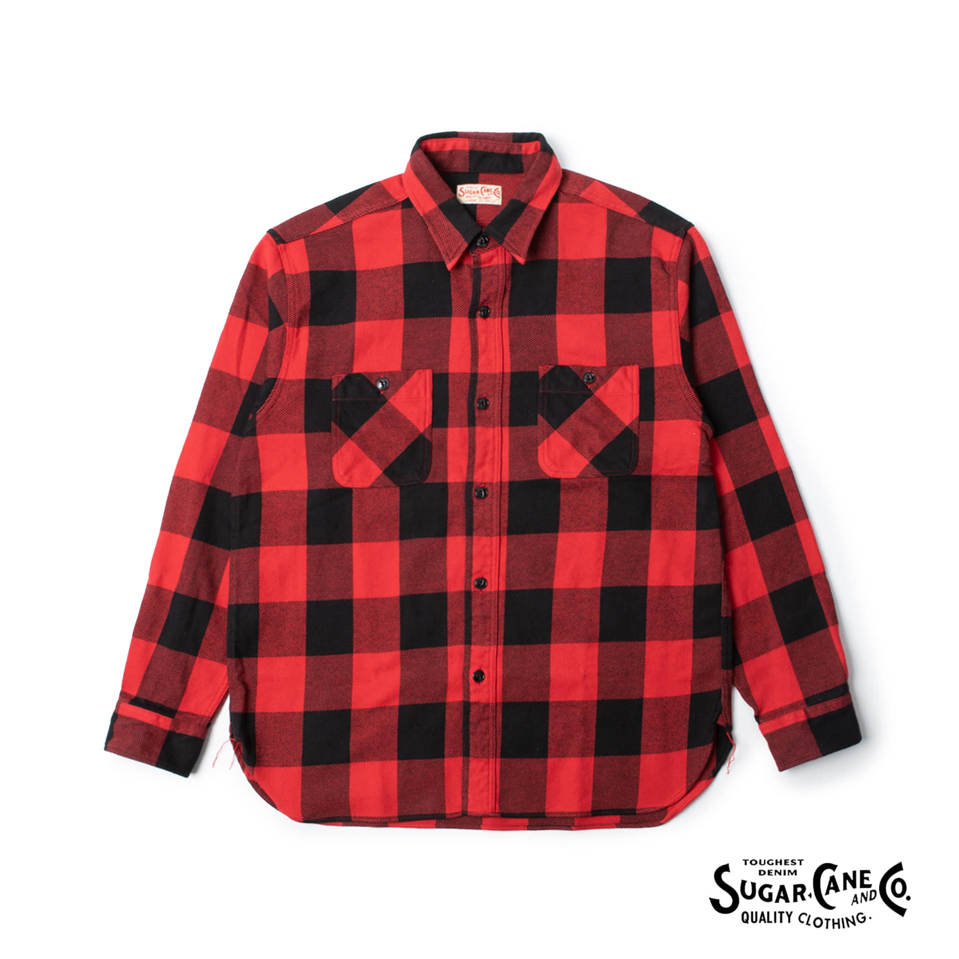 TWILL CHECK WORK SHIRT (Red)