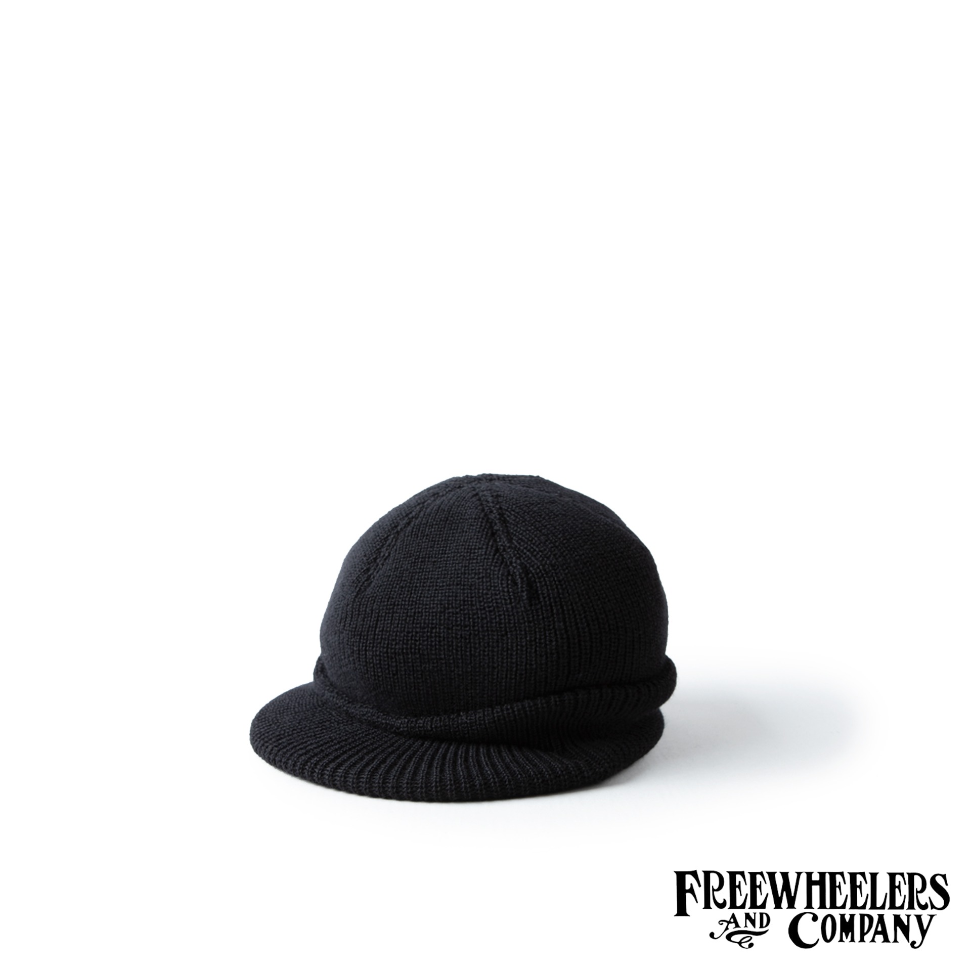 [The Union Special Overalls] 1940~1950s CIVILIAN MILITARY STYLE CLOTHING“M-1941” WOOL KNIT JEEP CAP(Black)