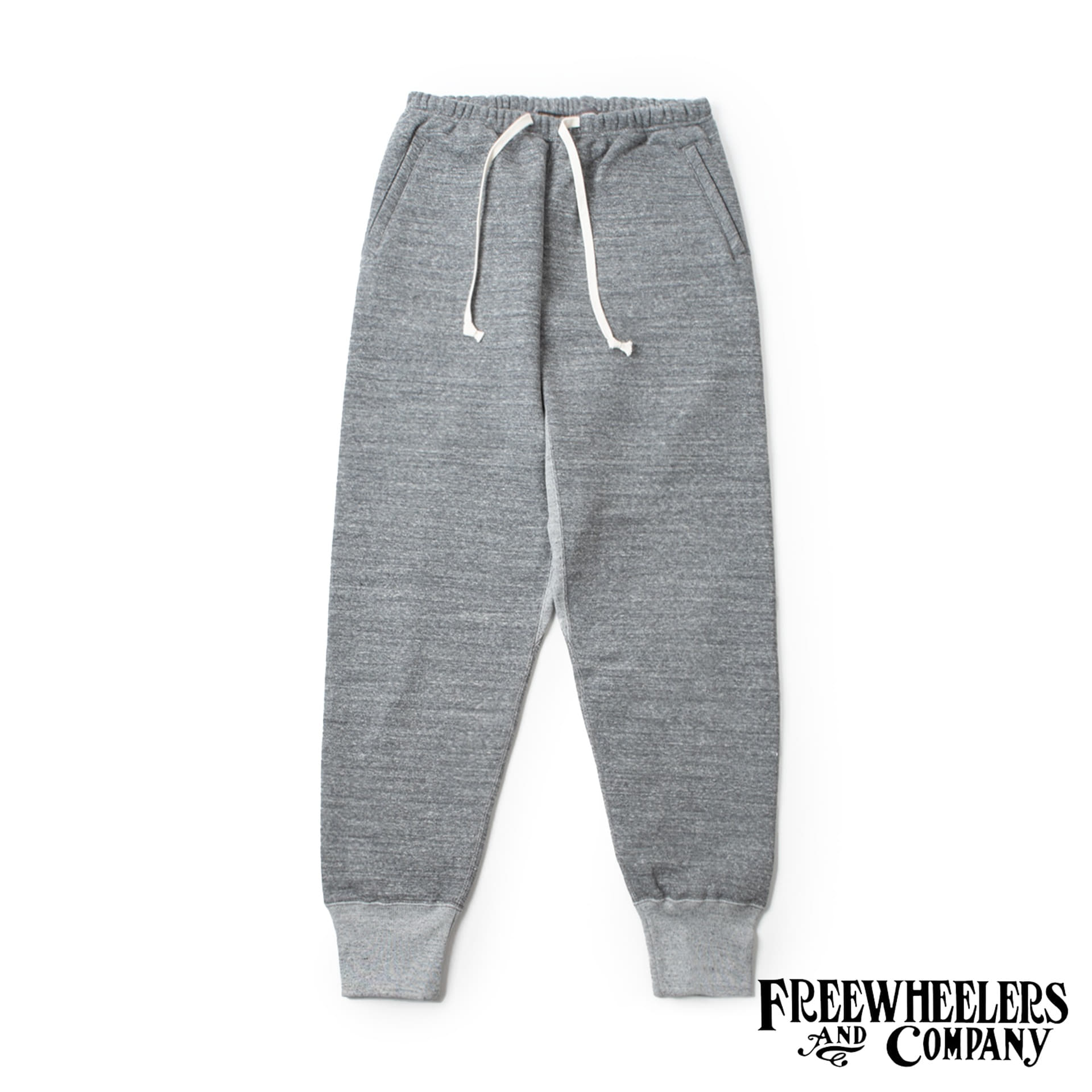  [POWER WEAR]  SPECIAL HEAVY WEIGHT  “ATHLETIC SWEAT PANTS”  (Grained Charcoal Gray x Mix Gray)
