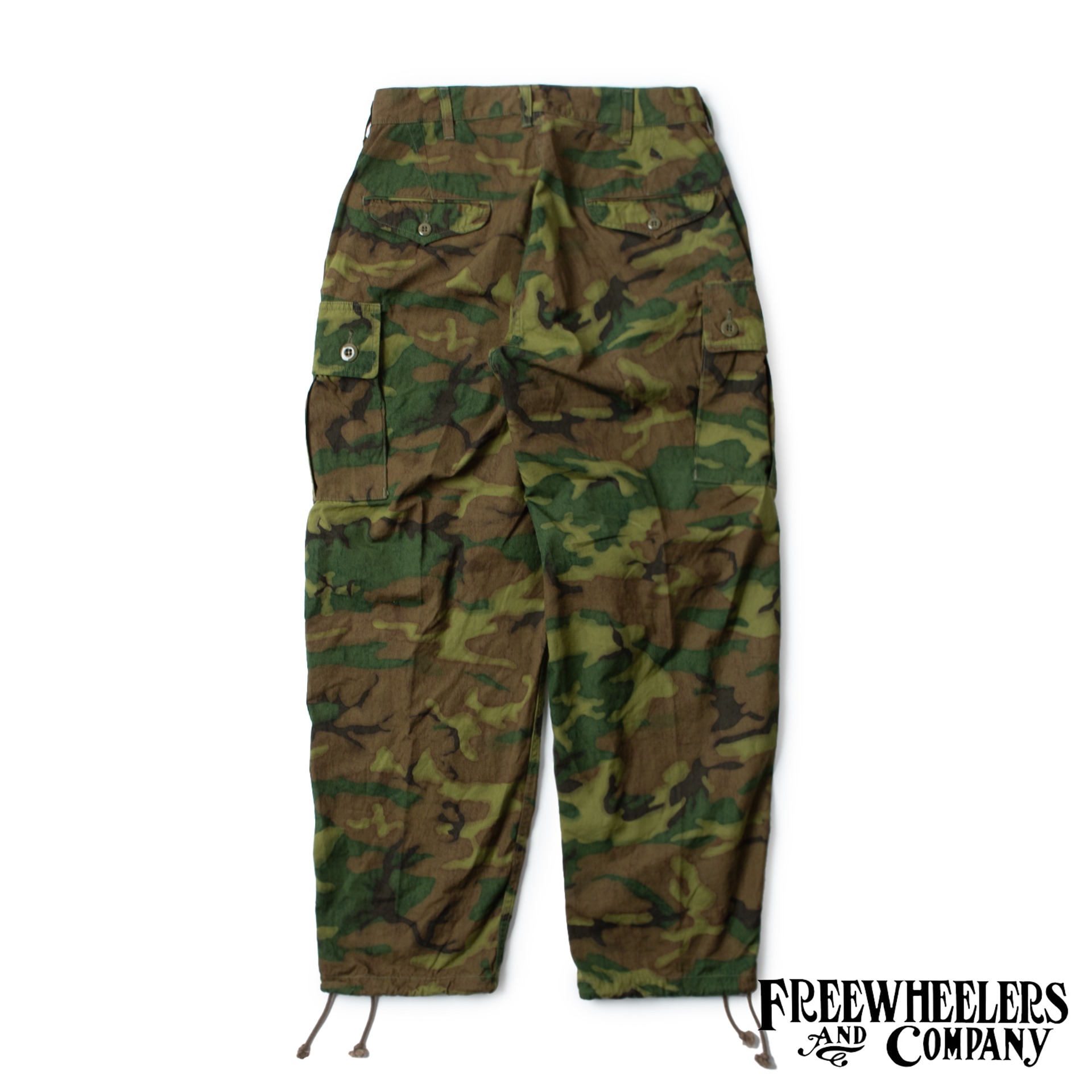  [UNION SPECIAL OVERALLS]   Military Tropical Trousers  “JUNGLE FATIGUES” (ERDL CAMO) (5/3 Open)